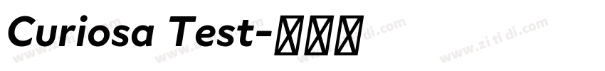Curiosa Test字体转换